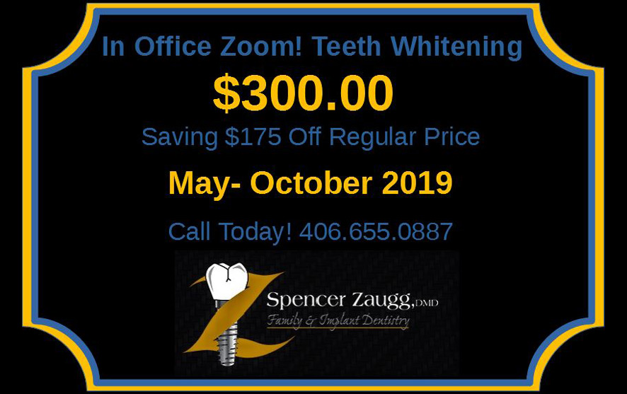 Special Offers Spencer Zaugg Family & Implant Dentistry